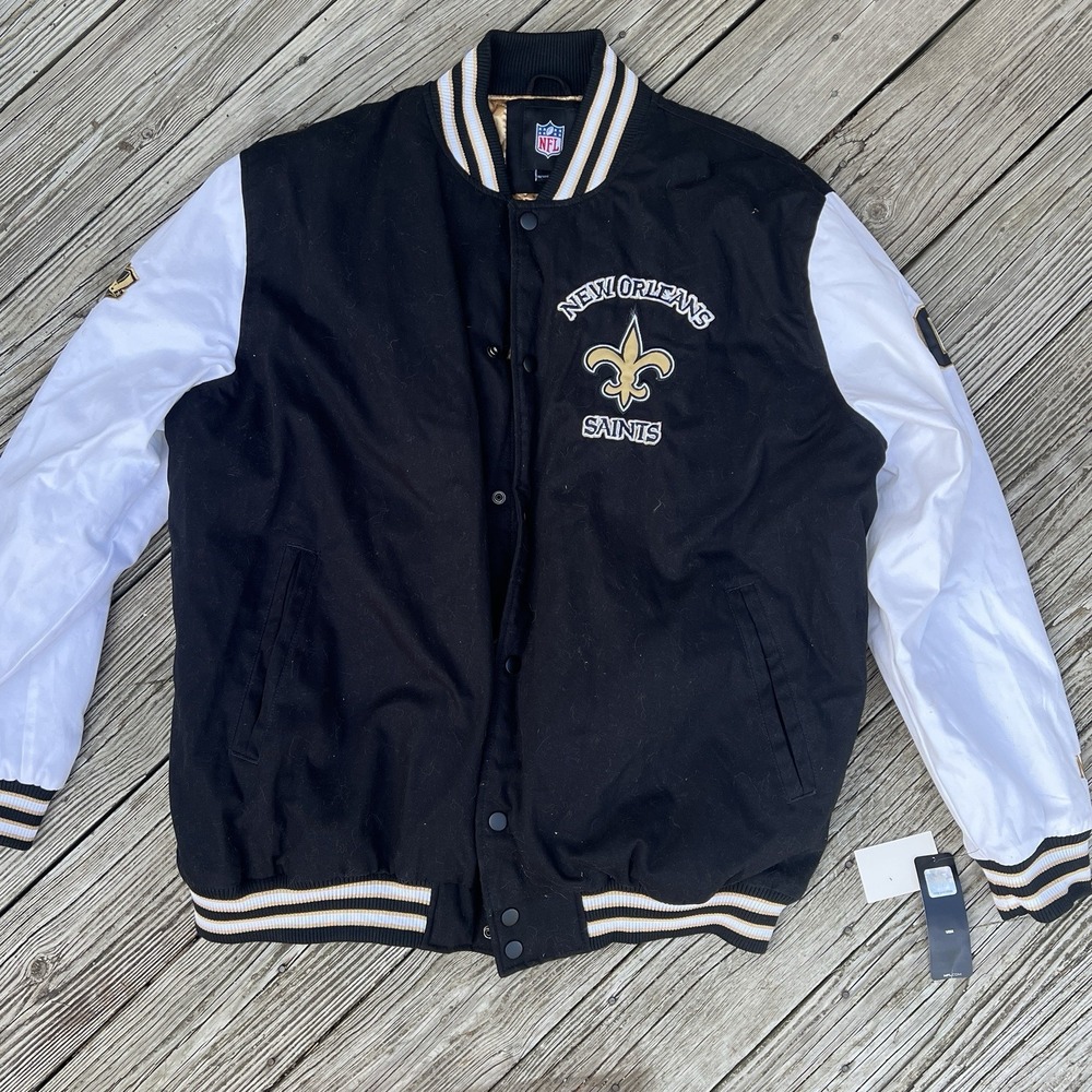 NFL New Orleans Saints Super Bowl XLIV Champions Cotton Jacket 3XL NEW